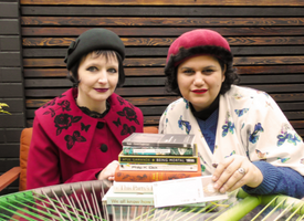 Dr Claire Nally and Dr Stacey Pitsillides from Northumbria University.