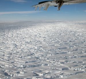 Caption:Reconnaissance flight over Thwaites Glacier (copyright US-NSF)