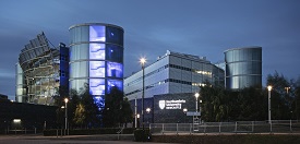 a tall building in a city