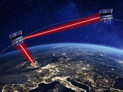 CubeSats communicating by laser