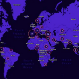 map of volunteering work