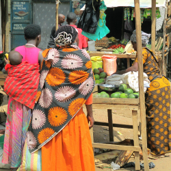 This photo shows a young refugee who gained entrepreneurial skills as a volunteer. She then started her own business in Nakivale refugee settlement, Uganda, in order to improve her standards of living. Photo by Issa Bagarira, Refugee Youth Volunteering Uganda (RYVU) research project.