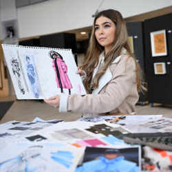 Fashion Design and Marketing student Abbie Inwood