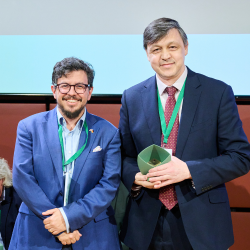 Left to right: Joshua Sisskin, First Secretary of the Embassy of the United Kingdom in Berlin and Dr Ulugbek Azimov of Northumbria University.