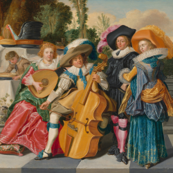 Merry Company on a Terrace (1625) by Dirck Hals. Credit rawpixel