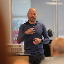 Northumbria graduate Rob Law at Tyne Design Week 2025