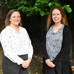 left to right, Allison Farnworth and Kate Hackett