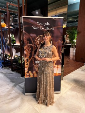 Dr Noemi Procopio, of Northumbria’s Department of Applied Sciences, took home the Excellence Award in Biology and Forensic Science at the annual Investigation and Forensic Awards ceremony, held in Milan, Italy.