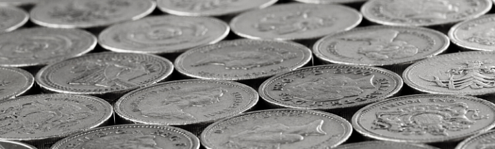 Old version pound coins