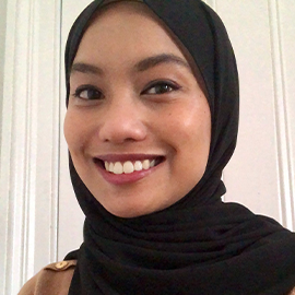 Lady smiling at the camera