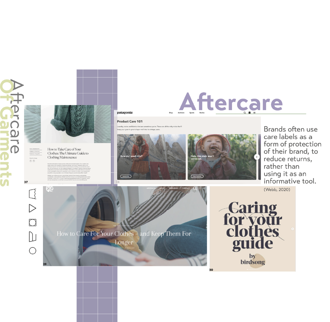 Bridget uptons portfolio showing the word ' after care '