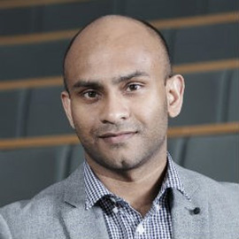 a man looking at the camera