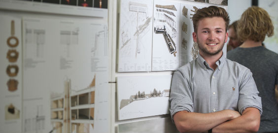 a man looking at the camera