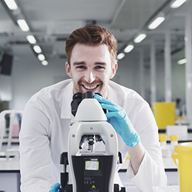 a person standing in front of a building