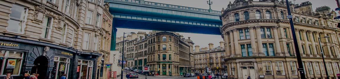 a tall building in a city