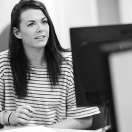 Kayla Scofield sitting on a table