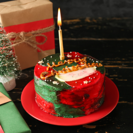 Christmas themed cake