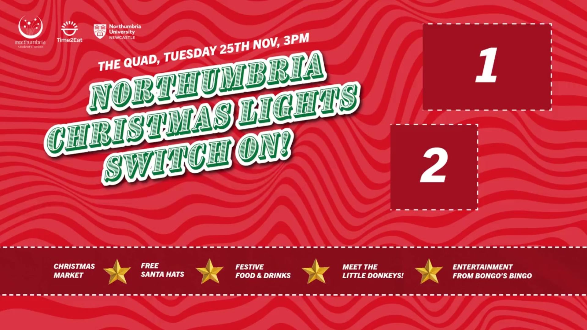 advertising poster for Christmas lights