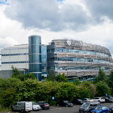 Building against a blue sky