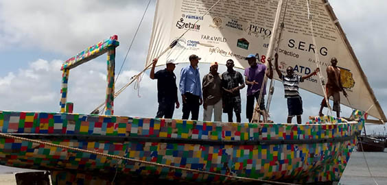 a group of people on a boat