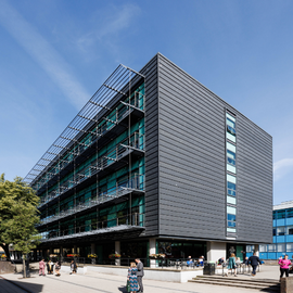 Building against a blue sky