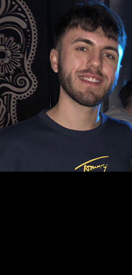 a man looking at the camera