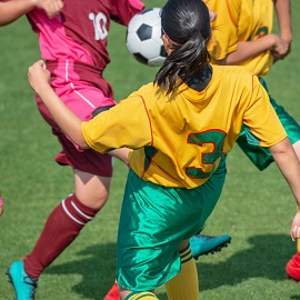 Women playing football