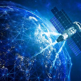 satellite above earth