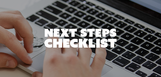 next steps checklist