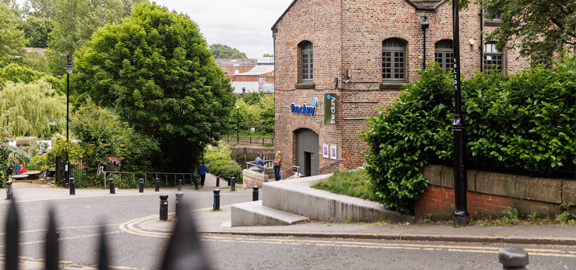 Image of the cluny surrounded by greenery