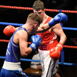 a man in a boxing ring