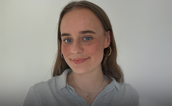 Woman smiling at camera