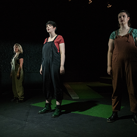 Theatre students performing 